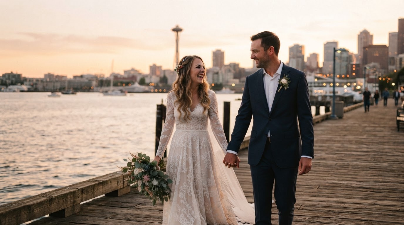 Creative Seattle wedding photography timeline inspiration